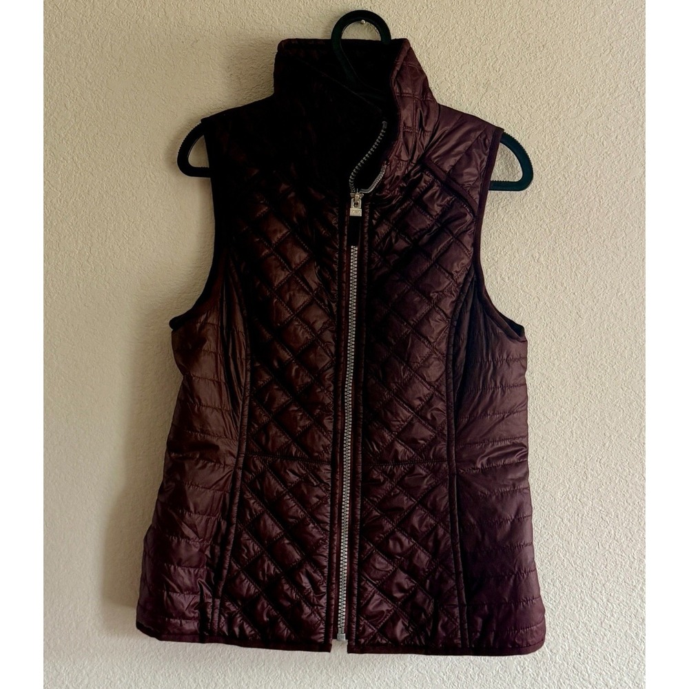 Marc New York Andrew Marc Women's Sz S Plum/Burgundy Puffer Vest Packable